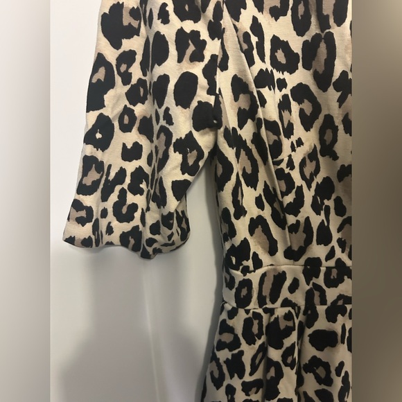 Kate Spade Leopard Print Ponte Waisted Dress - Picture 8 of 12